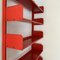 Coral Red Congress Bookcase by Lips Vago, 1968, Image 5