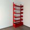 Coral Red Congress Bookcase by Lips Vago, 1968, Image 8