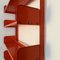 Coral Red Congress Bookcase by Lips Vago, 1968, Image 6