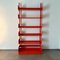 Coral Red Congress Bookcase by Lips Vago, 1968, Image 3