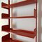 Coral Red Congress Bookcase by Lips Vago, 1968, Image 10