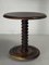 French Brutalist Wooden Side Table by Charles Dudouyt, France, 1940d, Image 1