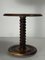 French Brutalist Wooden Side Table by Charles Dudouyt, France, 1940d, Image 5