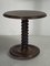 French Brutalist Wooden Side Table by Charles Dudouyt, France, 1940d, Image 8