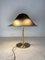 Space Age Mushroom Brass and Glass Table Lamp from Peill & Putzler, 1970s 8