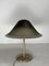 Lámpara de mesa hongo era espacial de latón y vidrio de Peill & Putzler, años 70, Imagen 10