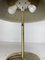 Space Age Mushroom Tischlampe aus Messing & Glas von Peill & Putzler, 1970er 3