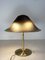Lampe de Bureau Space Age Mushroom en Laiton et Verre de Peill & Putzler, 1970s 9