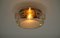 Amber Glass Wall Lamp or Flush Mount, 1960s, Image 4