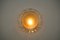 Amber Glass Wall Lamp or Flush Mount, 1960s, Image 7