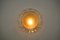 Lampada da parete o ad incasso in vetro ambrato, anni '60, Immagine 7