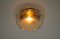 Amber Glass Wall Lamp or Flush Mount, 1960s, Image 5