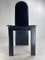 Postmodern High Back Black Leather Dining Chairs, 1980s, Set of 6 3