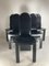 Postmodern High Back Black Leather Dining Chairs, 1980s, Set of 6 12