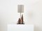 Brutalist Table Lamp in Steel and Red Shale by Phillipe Jean, 1970s, Image 8