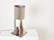 Brutalist Table Lamp in Steel and Red Shale by Phillipe Jean, 1970s 6