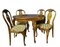 20th Century Extendable Table & Chairs, 1930, Set of 5 1
