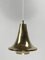 Lámpara colgante escandinava de latón atribuida a Hans Agne Jakobson para Markaryd, Suecia, años 60, Imagen 9