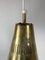 Scandinavian Brass Hanging Pendant Lamp attributed to Hans Agne Jakobson for Markaryd, Sweden, 1960s 4
