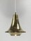 Scandinavian Brass Hanging Pendant Lamp attributed to Hans Agne Jakobson for Markaryd, Sweden, 1960s 2