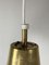 Scandinavian Brass Hanging Pendant Lamp attributed to Hans Agne Jakobson for Markaryd, Sweden, 1960s 13