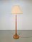 Vintage Stehlampe aus gedrechseltem Holz, 1960er 5