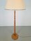 Vintage Stehlampe aus gedrechseltem Holz, 1960er 6