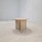 Italian Round Coffee or Side Table in Travertine, 1980s 5