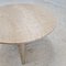 Italian Round Coffee or Side Table in Travertine, 1980s 9