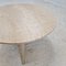 Table Basse ou d'Appoint Ronde en Travertin, Italie, 1980s 9