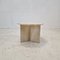 Italian Round Coffee or Side Table in Travertine, 1980s, Image 4