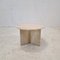 Italian Round Coffee or Side Table in Travertine, 1980s, Image 2