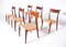 Rosewood Dining Chairs attributed to H. P. Hansen for Randers, 1960, Set of 6 1