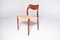 Teak Model 71 Dining Chairs by Niels Otto (N. O.) Møller for J.L. Møllers, 1960s, Set of 12, Image 4
