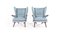 Lounge Chairs Model 91 attributed to Svend Skipper, 1960s, Set of 2 7