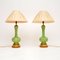 Antique Table Lamps in Glass and Gilt Metal, 1890, Set of 2 1