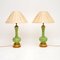 Antique Table Lamps in Glass and Gilt Metal, 1890, Set of 2, Image 2