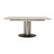 Adler 2 Stone Dining Table in Silver Granite Extendable from Draenert 6