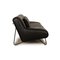 Gismo Leather Three Seater Black Sofa from Koinor 7