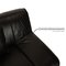 Gismo Leather Three Seater Black Sofa from Koinor 4