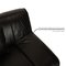 Gismo Leather Three Seater Black Sofa from Koinor, Image 4