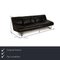 Gismo Leather Three Seater Black Sofa from Koinor 2