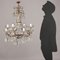Vintage Metal and Glass Chandelier, Image 2