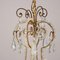 Vintage Metal and Glass Chandelier 4