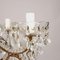 Vintage Metal and Glass Chandelier 7