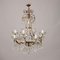 Vintage Metal and Glass Chandelier, Image 1