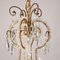 Vintage Metal and Glass Chandelier 6