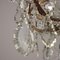 Vintage Metal and Glass Chandelier 10