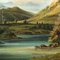 Landschaft mit Fluss und Figuren, 1862, Öl auf Leinwand, Gerahmt 4