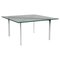 Barcelona Coffee Table with Glass Top attributed to Ludwig Mies Van Der Rohe for Knoll, Image 1
